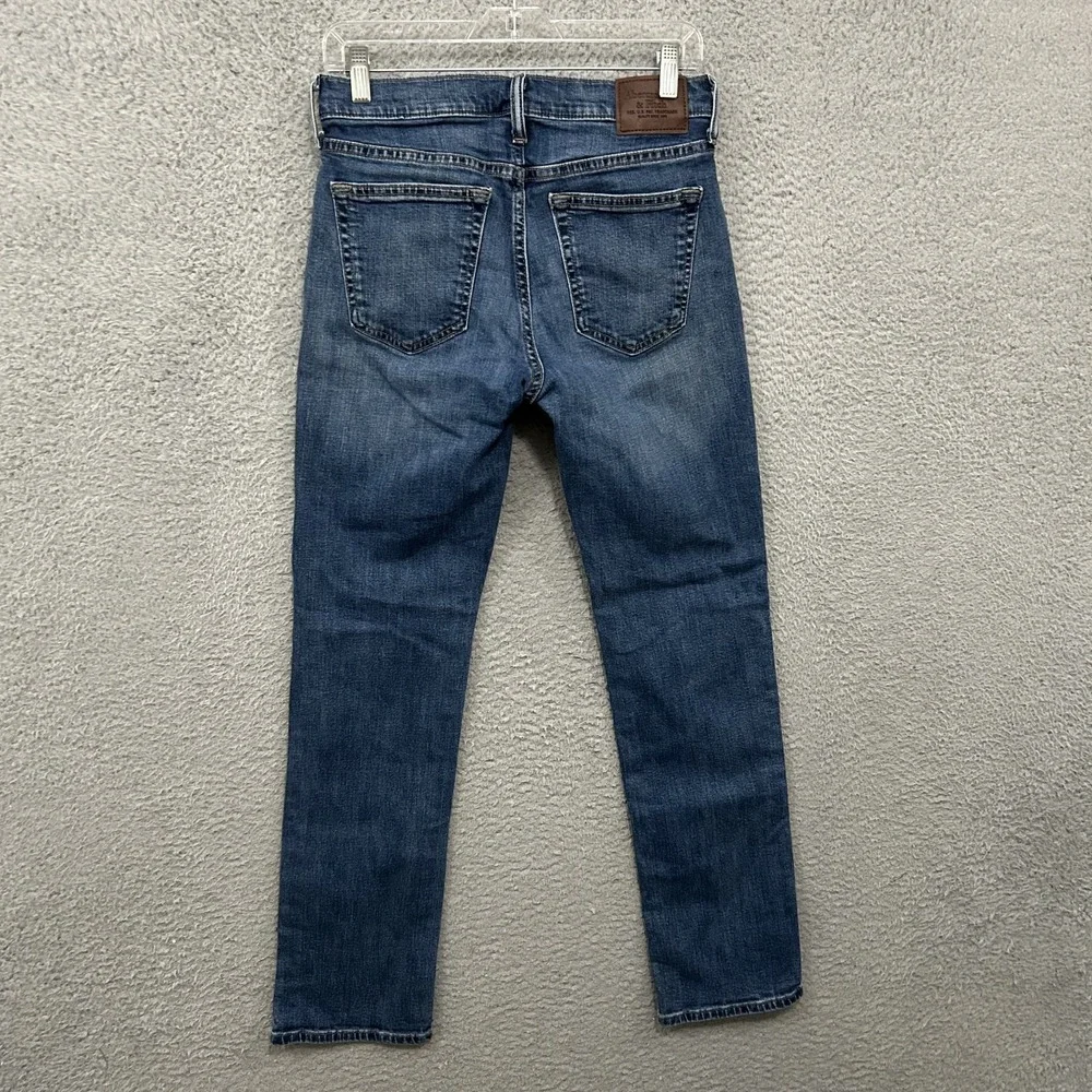 Abercrombie Fitch Jeans Mens 29x32 Blue Denim Straight Stretch Slim Fit Adult‎